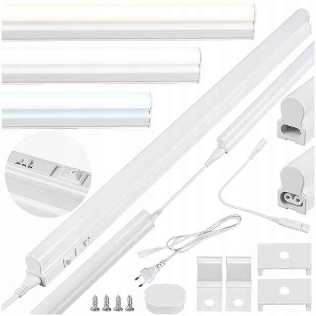 Led kuchyňské podlinkové svítidlo – nábytkové osvětlení, sada 5 ks