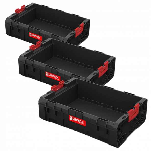 Qbrick System Pro Box 2.0 130 otevřený plastový box na nářadí 9 l x3
