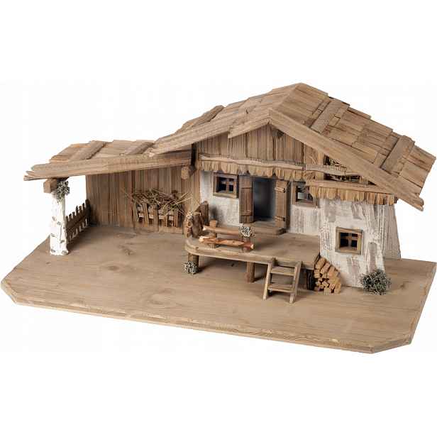 Vánoční betlém 80x40x38 cm, velikost 11-18 cm
